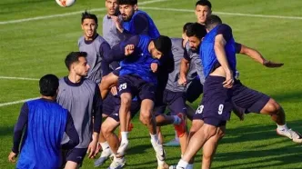 پا به توپ شدن قلعه‌نویی در تمرین تیم ملی