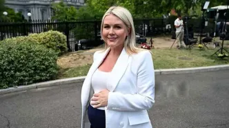 تصاویری از نشست خبری سخنگوی کاخ سفید پیش از زایمان