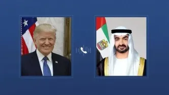 گفتگوی رئیس امارات و ترامپ درباره اتفاقات منطقه