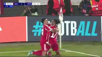 ویدیو: گل چهارم بایرن مونیخ به رئال مادرید توسط میشل اولیسه