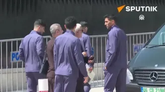 اعضای تیم ملی فوتبال  ایران در سفارت آمریکا در آنکارا