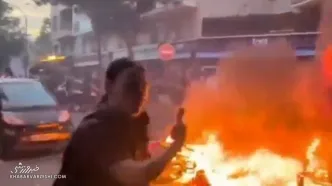 ویدیو| پاریس و صحنه‌های زشت تکراری/ آشوب و آتش در خیابان‌ها پس از قهرمانی PSG!