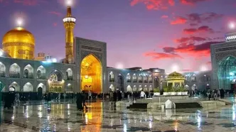 تصویر زیبا از حال و هوای زائران حرم رضوی