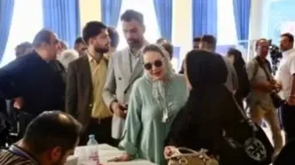 استایل مونوکروم بهاره رهنما در یک مراسم جلب توجه کرد/ویدیو