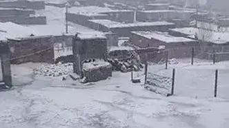 فیلم بارش زیبای برف در روستای علیا شهرستان خوی
