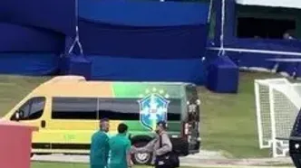 ویدئو: ورود نیمار به اردوی برزیل با هلیکوپتر لوکس!