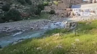 سرریز شدن سد کنگیر ایوان در استان ایلام