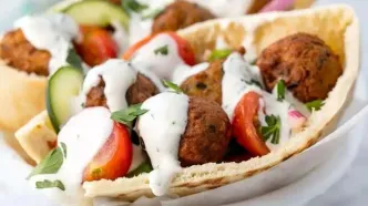 فلافل سوری؛ ترد، خوش‌طعم و پر از سس مخصوص