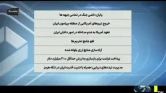 شرط جدید ایران برای توافق با آمریکا رسما اعلام شد + ویدئو