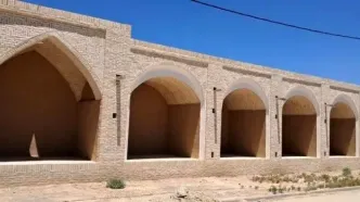 فاز نخست مرمت کاروانسرای مجدالممالک در دولت‌آباد انجام شد