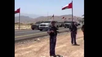 قربانی کردن شتر‌ها در استقبال از نخست‌وزیر عمان