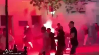 ویدیو| درگیری هواداران آرسنال و پاری‌سن‌ژرمن در بوداپست!