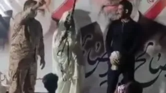 شلیک هوایی عروس خانم در تجمع شبانه