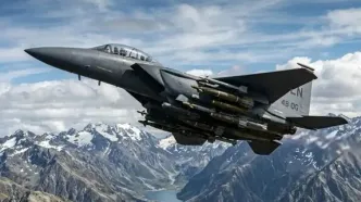 جنگنده اف ۱۵ آمریکا دچار سانحه شد
