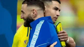 رونالدو و بنزما در دربی ریاض