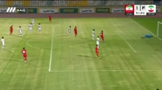 ویدیو: گل اول ایران ب به ایران الف توسط حسین زاده