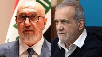 گفت‌وگوی تلفنی پزشکیان با رئیس‌جمهور عراق/ تأکید دو طرف بر اهمیت توقف جنگ از طریق دیپلماسی/ روسای جمهور ایران و عراق بر ضرورت ترجیح زبان تفاهم جهت تقویت امنیت منطقه، توافق داشتند