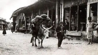سفر در زمان؛ عکس رنگی‌شده از بازار رشت در دوران قاجار