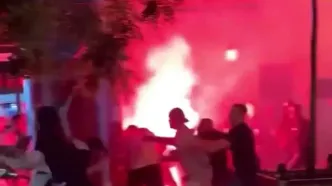 ویدئو: درگیری شدید طرفداران آرسنال و پی‌اس‌جی در بوداپست!