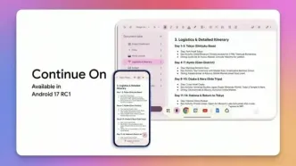 گوگل از Continue On رونمایی کرد؛ قابلیت مشابه Handoff اپل برای اندروید ۱۷