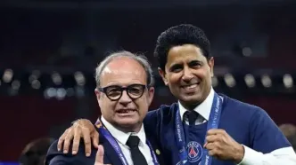 مدیر تیم پاری‌سن ژرمن قهرمانی خود را به امیر قطر تقدیم کرد