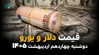 قیمت دلار آمریکا امروز دوشنبه ۱۴ اردیبهشت ماه ۱۴۰۵ و قیمت ارز آزاد + جدول