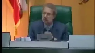 ببینید/ پاسخ تاریخی شهید لاریجانی به احمدی نژاد