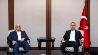 وزیر خارجه ترکیه با رئیس سازمان الحشد الشعبی عراق دیدار کرد