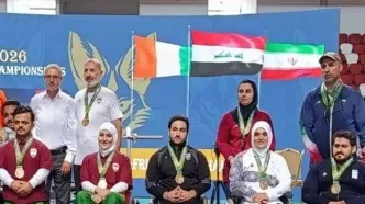 تیم میکس پاراوزنه برداری ایران صاحب مدال برنز شد