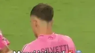 ویدئو: مسی درد داشت و تعویض شد