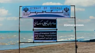 ورود سربازان آمریکایی و سگ ممنوع!؛ هشداری جدی در تنگه هرمز+تصاویر