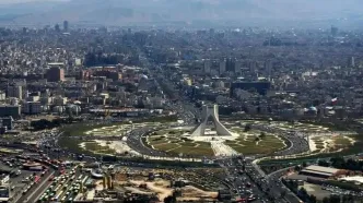 تصویر رنگی‌شده از شهر تهران در دوران قاجار