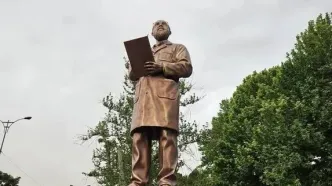 رونمایی از تندیس شهید چمران در بزرگراه چمران