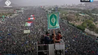 اجتماع باشکوه یمنی‌ها در محکومیت اهانت به قرآن در آمریکا