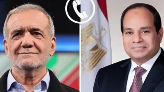 تماس تلفنی رؤسای جمهور مصر و ایران