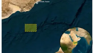 وقوع حادثه دریایی در جنوب‌غرب یمن