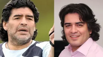 تماس مارادونا با سامان احتشامی خواننده و آهنگساز ایرانی / توی جام جهانی احتشامی همه فکر می کردند من مارادونام صف واستادن امضا بگیرن