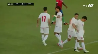 ویدیو: گل اول ایران به گامبیا توسط آریا یوسفی