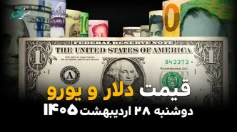 قیمت دلار و ارز در بازار آزاد امروز دوشنبه ۲۸ اردیبهشت ۱۴۰۵؛ نوسانات لحظه‌ای ارز