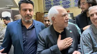 مراسم ترحیم خواهر خاتمی برگزار شد/ از حضور محمدجواد ظریف تا سیدحسن خمینی + عکس