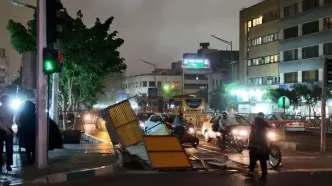 طوفان امشب در تهران مصدوم داد