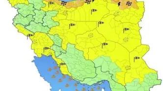 هشدار نارنجی هواشناسی در شمال و شمال‌شرق کشور