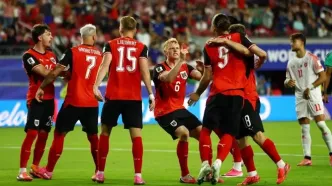 جام جهانی 2026| برتری اتریش مقابل اردن با 3 گل متفاوت
