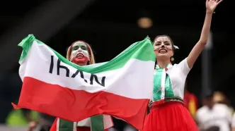 تصاویر؛ هواداران تیم ملی ایران در دیدار مقابل بلژیک