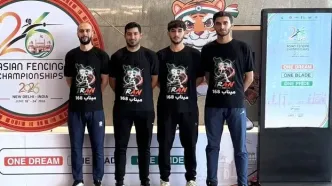 تیم ملی شمشیربازی اپه ایران با ۲ پیروزی به رتبه پانزدهم رسیذ