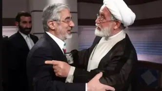 تماس تلفنی مهدی کروبی با میرحسین موسوی در بیمارستان