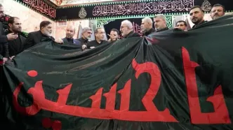 عراقچی به حرم امام حسین و حضرت عباس رفت + عکس