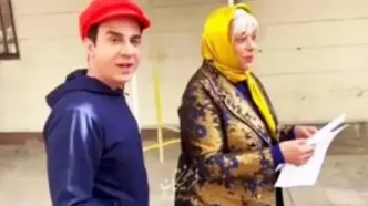 شوخی بامزه گوهر خیراندیش با عمو پورنگ سوژه شد!/ ویدئو