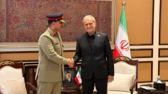 عاصم منیر به دیدار پزشکیان رفت+عکس