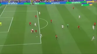 گل اول ایران به مصر توسط رامین رضاییان + ویدئو